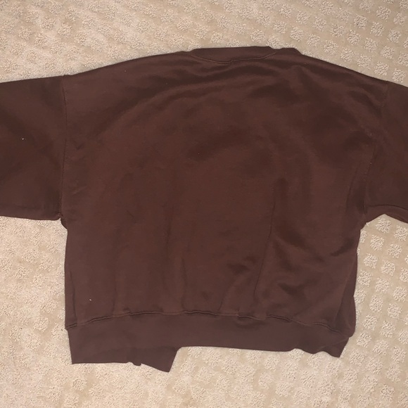 Korean Style Oversized Sweater in Brown - Picture 2 of 3